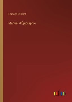 portada Manuel d'Épigraphie (in French)