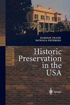 portada historic preservation in the usa (en Inglés)