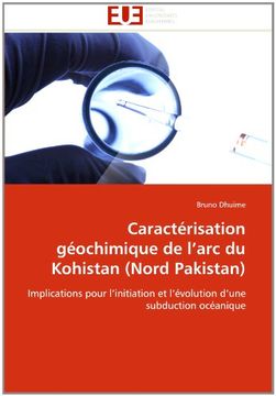portada Caracterisation Geochimique de L'Arc Du Kohistan (Nord Pakistan)
