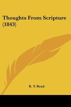 portada thoughts from scripture (1843) (in English)