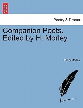 portada companion poets. edited by h. morley. (en Inglés)