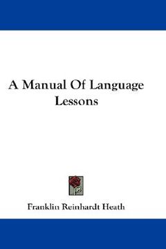 portada a manual of language lessons