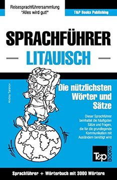portada Sprachführer Deutsch-Litauisch und Thematischer Wortschatz mit 3000 Wörtern (en Alemán)