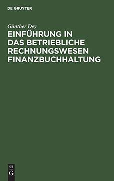 portada Einführung in das Betriebliche Rechnungswesen Finanzbuchhaltung (en Alemán)