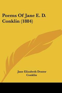 portada poems of jane e. d. conklin (1884) (en Inglés)