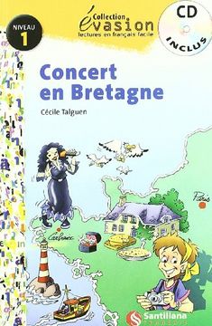 portada Évasion, Concert en Bretagne, Lectures en Français Facile, Niveau 1, eso (in Spanish)