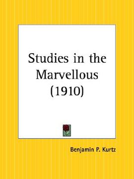 portada studies in the marvellous (in English)