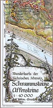 portada Schrammsteine - Affensteine: Lichtenhainer Wasserfall - Grosser Winterberg. Wanderkarte der Sächsisc (en Alemán)