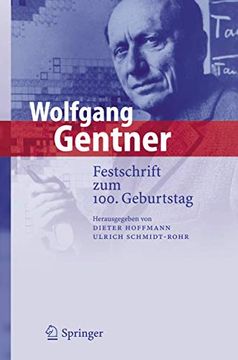 portada Wolfgang Gentner: Festschrift zum 100. Geburtstag (in German)