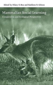 portada Mammalian Social Learning Hardback: Comparative and Ecological Perspectives (Symposia of the Zoological Society of London) (en Inglés)