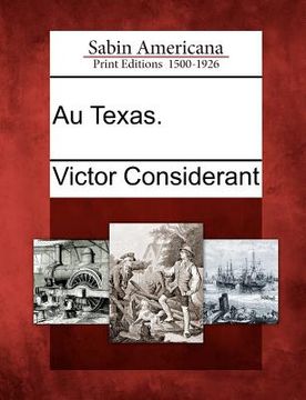 portada Au Texas. (en Francés)