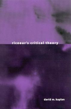 portada ricoeur's critical theory (in English)