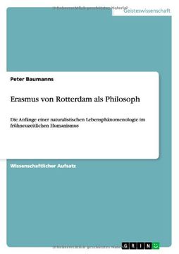 portada Erasmus von Rotterdam als Philosoph (German Edition)