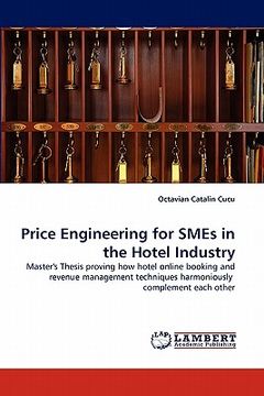 portada price engineering for smes in the hotel industry (en Inglés)