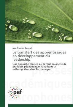 portada Le Transfert Des Apprentissages En Developpement Du Leadership