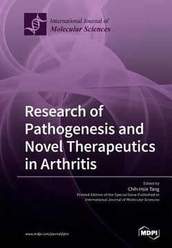 portada Research of Pathogenesis and Novel Therapeutics in Arthritis (en Inglés)