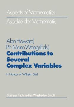 portada Contributions to Several Complex Variables: In Honour of Wilhelm Stoll (in English)