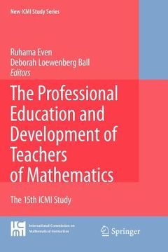 portada the professional education and development of teachers of mathematics