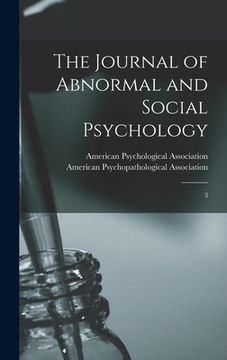 portada The Journal of Abnormal and Social Psychology: 3 (en Inglés)