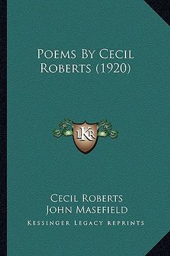 portada poems by cecil roberts (1920) (en Inglés)