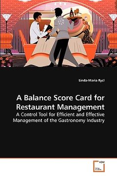 portada a balance score card for restaurant management (en Inglés)