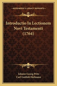 portada Introductio In Lectionem Novi Testamenti (1764) (en Latin)