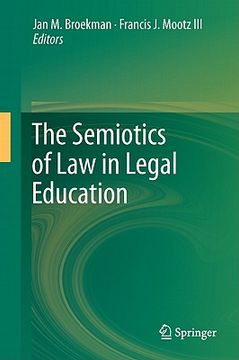 portada the semiotics of law in legal education (en Inglés)