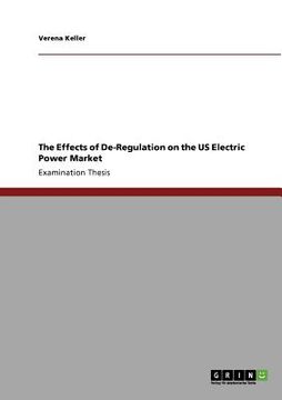 portada the effects of de-regulation on the us electric power market (en Inglés)