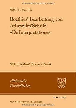 portada Boethius' Bearbeitung Von Aristoteles' Schrift de Interpretatione (Altdeutsche Textbibliothek)