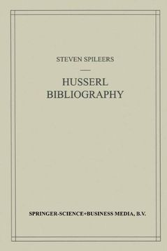 portada Edmund Husserl Bibliography (Husserliana: Edmund Husserl - Dokumente) (en Inglés)
