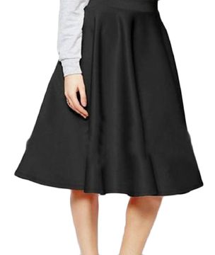 portada Ontbyb Women's High Waist A-Line Pockets Skirt Skater Pleated Skirt Black s (en Inglés)