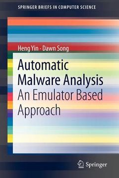 portada automatic malware analysis: an emulator based approach