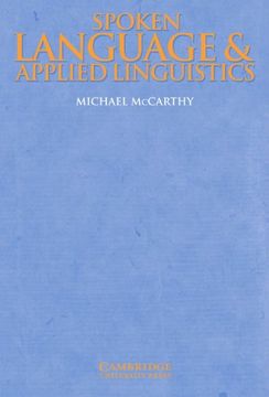 portada Spoken Language and Applied Linguistics (Cambridge Applied Linguistics) (in English)