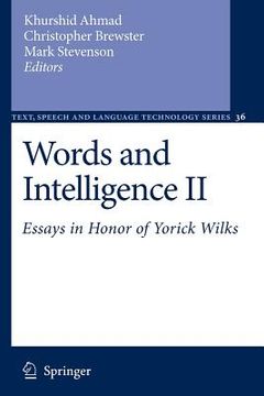 portada words and intelligence ii: essays in honor of yorick wilks (en Inglés)