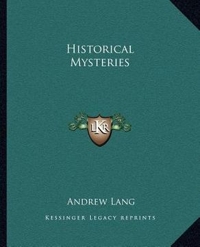 portada historical mysteries (en Inglés)