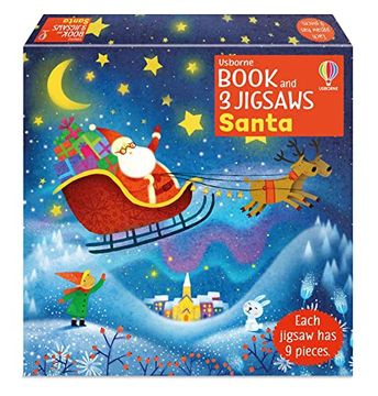portada Usborne Book and 3 Jigsaws: Santa