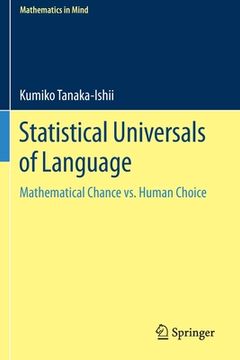 portada Statistical Universals of Language: Mathematical Chance vs. Human Choice (en Inglés)