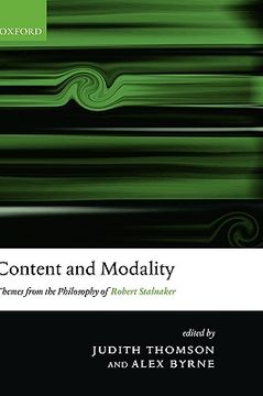 portada Content and Modality: Themes From the Philosophy of Robert Stalnaker (in English)