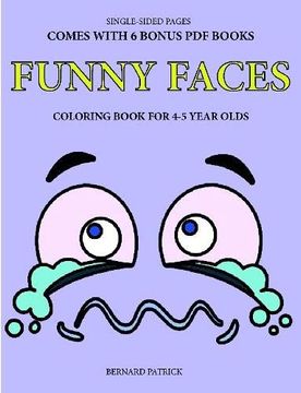 portada Simple Coloring Book for 4-5 Year Olds (Funny Faces) (en Inglés)