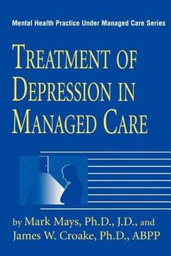 portada treatment of depression in managed care (en Inglés)