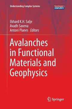 portada Avalanches in Functional Materials and Geophysics (en Inglés)