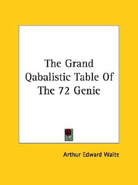 portada the grand qabalistic table of the 72 genie (en Inglés)