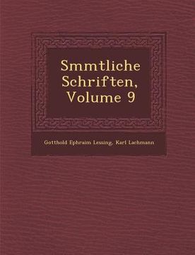 portada S Mmtliche Schriften, Volume 9 (en Alemán)