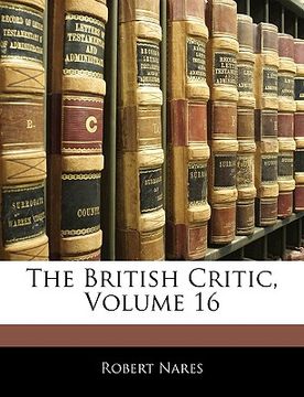 portada the british critic, volume 16