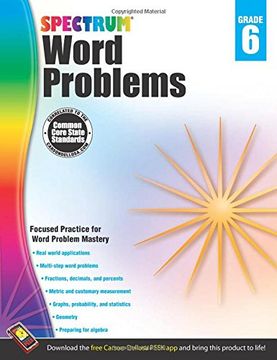 portada Word Problems, Grade 6 (Spectrum) (en Inglés)