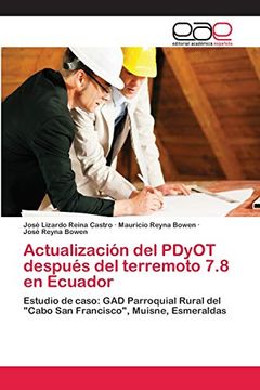 portada Actualización del Pdyot Después del Terremoto 7. 8 en Ecuador