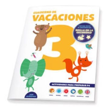 portada Cuaderno de Vacaciones 3 Años Poster Luminiscente (in Spanish)