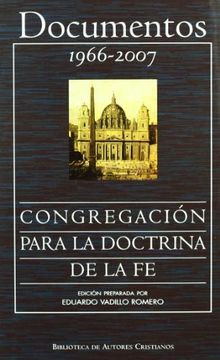 portada Documentos de la Congregación Para la Doctrina de la fe (1966-2007)
