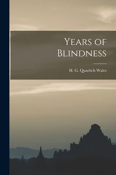 portada Years of Blindness (in English)