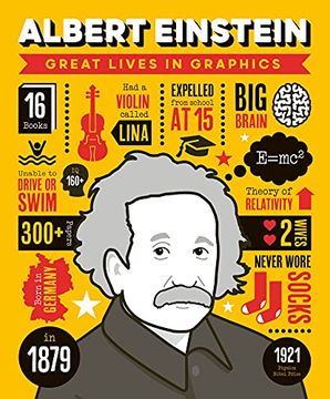 portada Great Lives in Graphics: Albert Einstein (en Inglés)